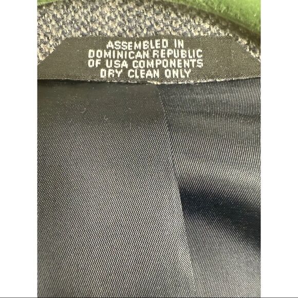 Haggar Blazer Men's 46L Gray Polyester Single Breasted Notch Lapel Formal Jacket - Picture 4 of 12